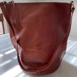 Madewell Lisbon O-Ring Bucket Bag Leather